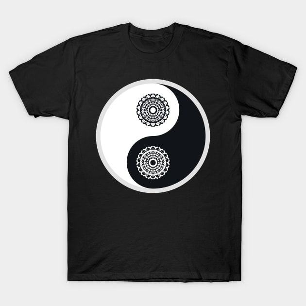 Ying Yang The Symbol Of Peace That Balance The Nature T-Shirt by mangobanana